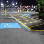 Charlotte NC parking lot striping project photo