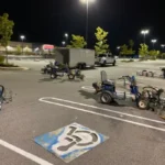 Charlotte NC parking lot striping project photo