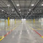 Charlotte NC parking lot striping project photo