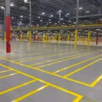 Charlotte NC parking lot striping project photo