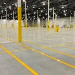 Charlotte NC parking lot striping project photo