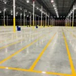 Charlotte NC parking lot striping project photo