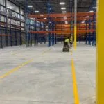 Charlotte NC parking lot striping project photo