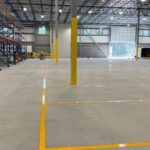 Charlotte NC parking lot striping project photo