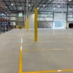 Charlotte NC parking lot striping project photo
