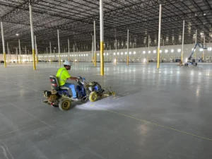 Charlotte NC parking lot striping project photo