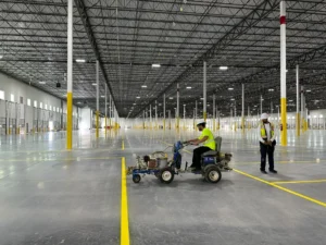 Charlotte NC parking lot striping project photo
