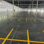 Charlotte NC parking lot striping project photo