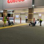 Charlotte NC parking lot striping project photo