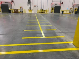 Charlotte NC parking lot striping project photo