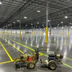 Charlotte NC parking lot striping project photo