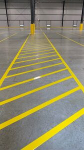 Charlotte NC parking lot striping project photo