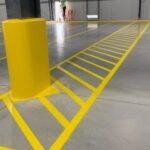 Charlotte NC parking lot striping project photo