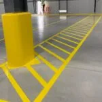 Charlotte NC parking lot striping project photo