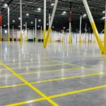 Charlotte NC parking lot striping project photo