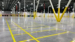 Charlotte NC parking lot striping project photo