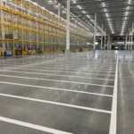 Charlotte NC parking lot striping project photo
