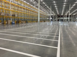 Charlotte NC parking lot striping project photo