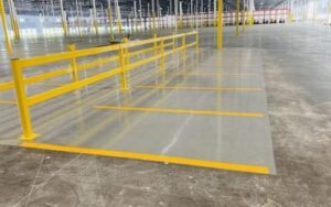 Charlotte NC parking lot striping project photo