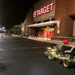 Charlotte NC parking lot striping project photo