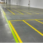 Charlotte NC parking lot striping project photo