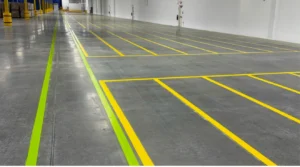 Charlotte NC parking lot striping project photo