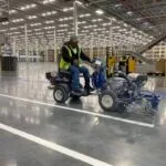Charlotte NC parking lot striping project photo